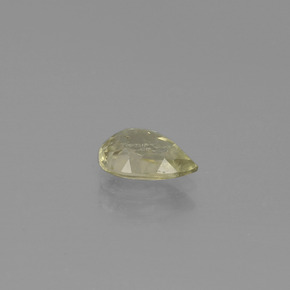 Diasporo con cambio de color amarillo natural de 0,92 ct, en forma de pera, VS-SI