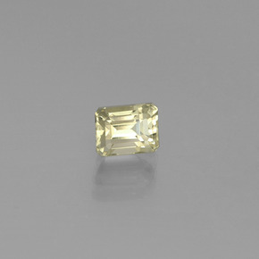Diásporo con Cambio de Color Amarillo claro natural de 0.83 ct, corte esmeralda, VVS-VS