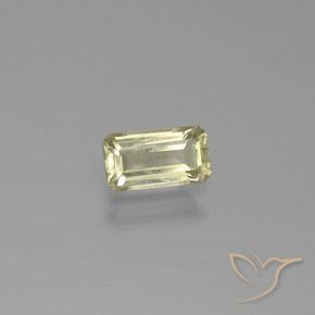 Diásporo con Cambio de Color Amarillo muy claro natural de 0.78 ct, Corte Octágono / Esmeralda, VS