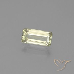 Diásporo con Cambio de Color Amarillo pálido natural de 1.19 ct, Corte Octágono / Esmeralda, VS