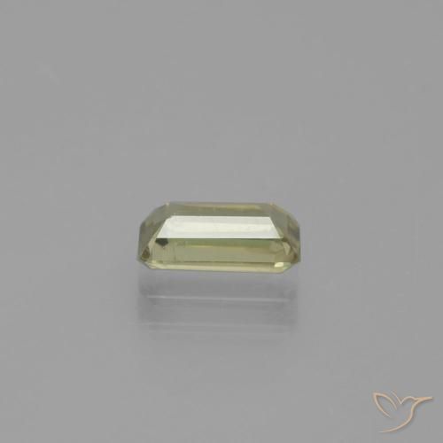 Diásporo con Cambio de Color Amarillo claro natural de 1.12 ct, Corte Octágono / Esmeralda, VS