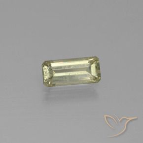 Diásporo con Cambio de Color Amarillo pálido natural de 1.22 ct, Corte Octágono / Esmeralda, VS-SI