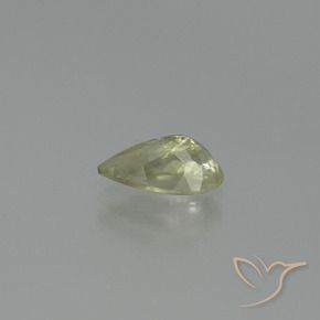 Diásporo con Cambio de Color Amarillo claro natural de 1.26 ct, En forma de pera, SI