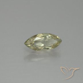 Diasporo con cambio de color amarillo natural de 1,27 ct, marquesa, VS-SI