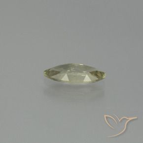 Diasporo con cambio de color amarillo natural de 1,27 ct, marquesa, VS-SI
