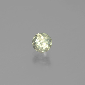 Diásporo con Cambio de Color Amarillo pálido natural de 0.63 ct, Corte Redondo, VS