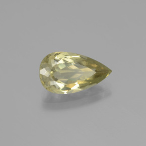 Diásporo con Cambio de Color Amarillo muy pálido natural de 3.30 ct, En forma de pera, VS