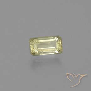 Diásporo con Cambio de Color Amarillo medio natural de 1.10 ct, Corte Octágono / Esmeralda, VS-SI