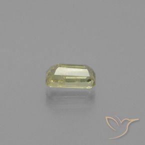Diásporo con Cambio de Color Amarillo medio natural de 1.10 ct, Corte Octágono / Esmeralda, VS-SI