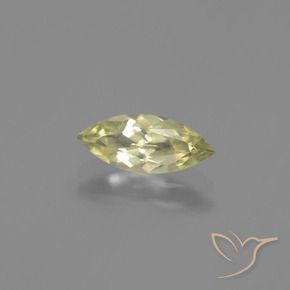 Diásporo con Cambio de Color Amarillo claro natural de 0.98 ct, Marquesa, VS