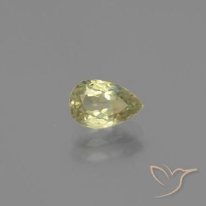 Diásporo con Cambio de Color Amarillo muy claro natural de 1.10 ct, En forma de pera, VS