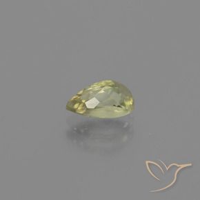 Diásporo con Cambio de Color Amarillo muy claro natural de 1.10 ct, En forma de pera, VS