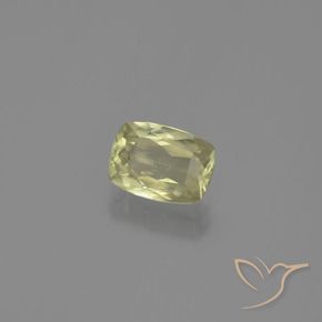 Diásporo con Cambio de Color Amarillo muy claro natural de 1.18 ct, Forma Cojín, VS