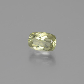 Diasporo con cambio de color amarillo natural de 1,31 ct, corte cojín, VVS