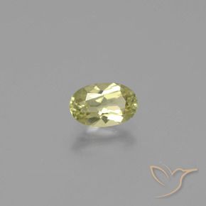 Diasporo con cambio de color amarillo natural de 1,14 ct, corte óvalo, VVS-VS