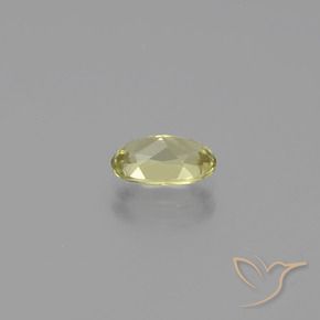 Diasporo con cambio de color amarillo natural de 1,14 ct, corte óvalo, VVS-VS