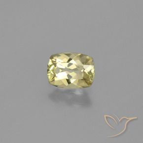 Diásporo con Cambio de Color Amarillo dorado claro natural de 0.81 ct, Forma Cojín, VVS
