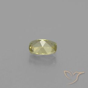 Diásporo con Cambio de Color Amarillo dorado claro natural de 0.81 ct, Forma Cojín, VVS
