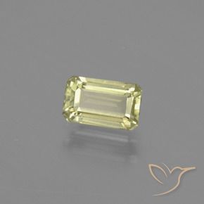 Diásporo con Cambio de Color Amarillo muy claro natural de 0.93 ct, Corte Octágono / Esmeralda, VVS-VS
