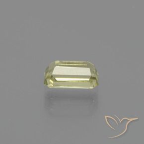 Diásporo con Cambio de Color Amarillo muy claro natural de 0.93 ct, Corte Octágono / Esmeralda, VVS-VS