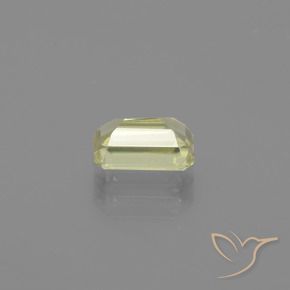 Diásporo con Cambio de Color Amarillo muy pálido natural de 0.89 ct, Corte Octágono / Esmeralda, VVS-VS