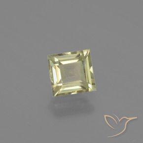 Diásporo con Cambio de Color Amarillo muy claro natural de 0.97 ct, Cuadrado, VVS-VS