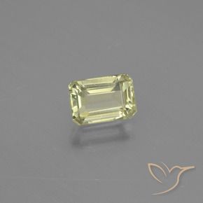 Diásporo con Cambio de Color Amarillo dorado claro natural de 0.96 ct, Corte Octágono / Esmeralda, VVS-VS