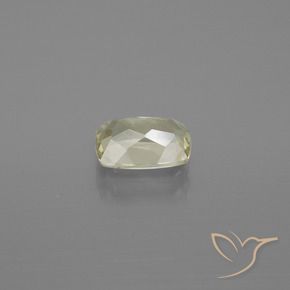 Diásporo con Cambio de Color Amarillo pálido natural de 1.13 ct, Forma Cojín, VS