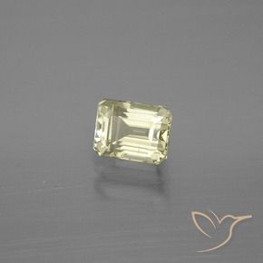 Diásporo con Cambio de Color Amarillo claro natural de 1.14 ct, Corte Octágono / Esmeralda, VVS-VS