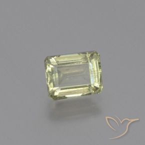 Diásporo con Cambio de Color Amarillo muy claro natural de 1.41 ct, Corte Octágono / Esmeralda, VS-SI