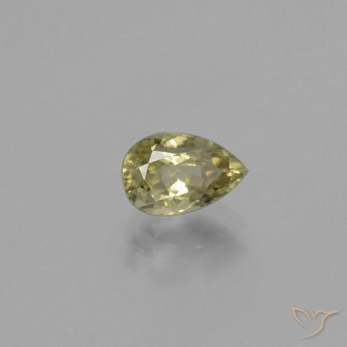 Diásporo con Cambio de Color Amarillo muy claro natural de 1.27 ct, En forma de pera, VS