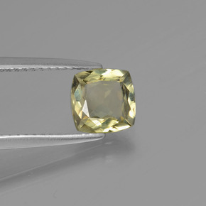 Diasporo con cambio de color cambio de color natural de 1,25 ct, corte cojín, VVS-VS