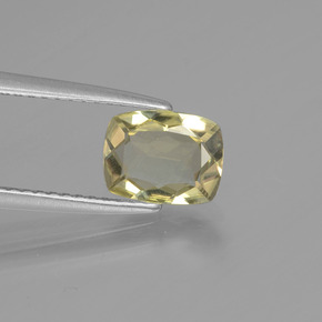 Diásporo con Cambio de Color Verde/rosado natural de 1.25 ct, Corte Cojín, VVS