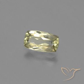 Diasporo con cambio de color amarillo natural de 1,27 ct, corte cojín, VVS-VS