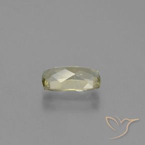 Diasporo con cambio de color amarillo natural de 1,27 ct, corte cojín, VVS-VS