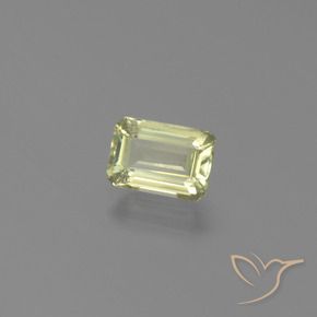 Diásporo con Cambio de Color Amarillo muy claro natural de 1.18 ct, Corte Octágono / Esmeralda, VS