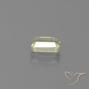 Diásporo con Cambio de Color Amarillo muy claro natural de 1.18 ct, Corte Octágono / Esmeralda, VS