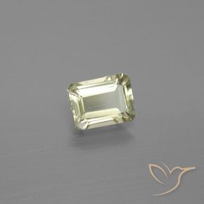 Diásporo con Cambio de Color Amarillo claro natural de 1.09 ct, Corte Octágono / Esmeralda, VS-SI