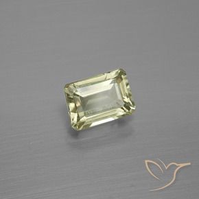 Diásporo con Cambio de Color Amarillo claro natural de 1.01 ct, Corte Octágono / Esmeralda, VS