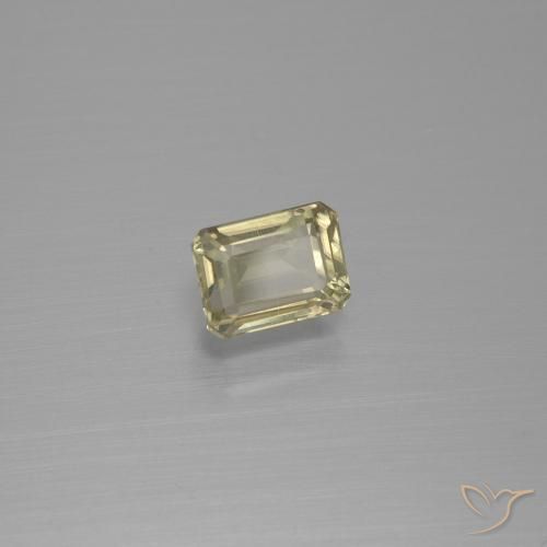 Diásporo con Cambio de Color Amarillo amarronado natural de 1.23 ct, Corte Octágono / Esmeralda, VS