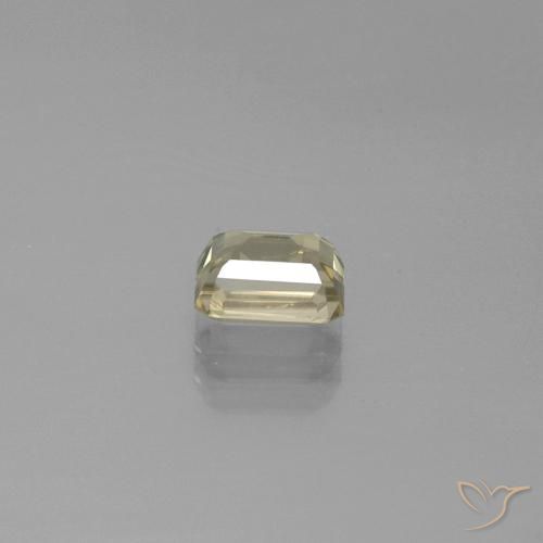 Diásporo con Cambio de Color Amarillo amarronado natural de 1.23 ct, Corte Octágono / Esmeralda, VS