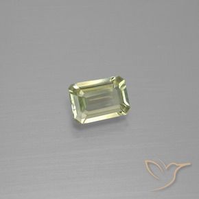 Diásporo con Cambio de Color Amarillo amarronado natural de 0.86 ct, Corte Octágono / Esmeralda, VVS-VS