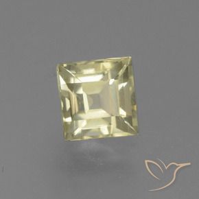 Diásporo con Cambio de Color Amarillo medio natural de 0.99 ct, Cuadrado, VS