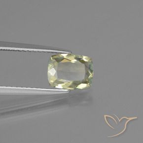 Diásporo con Cambio de Color Amarillo claro natural de 1.14 ct, Forma Cojín, VS