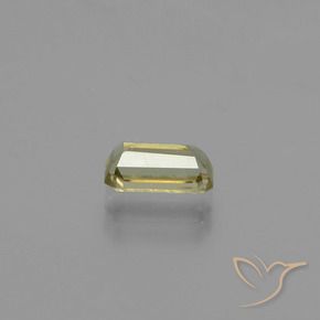 Diásporo con Cambio de Color Verde amarillo natural de 0.95 ct, Corte Octágono / Esmeralda, VS