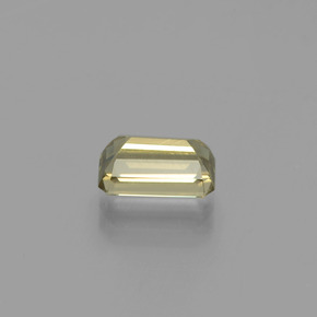 Diasporo con cambio de color amarillo natural de 1,60 ct, corte esmeralda, VS