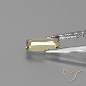 Diásporo con Cambio de Color Amarillo cálido natural de 1.13 ct, corte esmeralda, VVS-VS