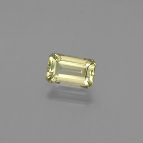 Diasporo con cambio de color amarillo natural de 1,10 ct, corte esmeralda, VS