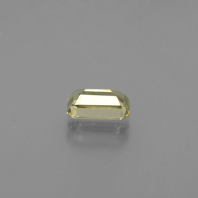Diasporo con cambio de color amarillo natural de 1,10 ct, corte esmeralda, VS