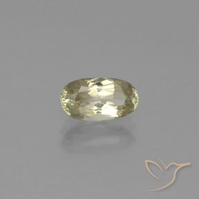 Diásporo con Cambio de Color Amarillo claro natural de 1.04 ct, Ovalada, VVS-VS
